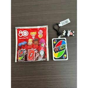 Mattel 80th Anniversary Figural Bag Clip - UNO Wild Card with Matty Mattel Charm